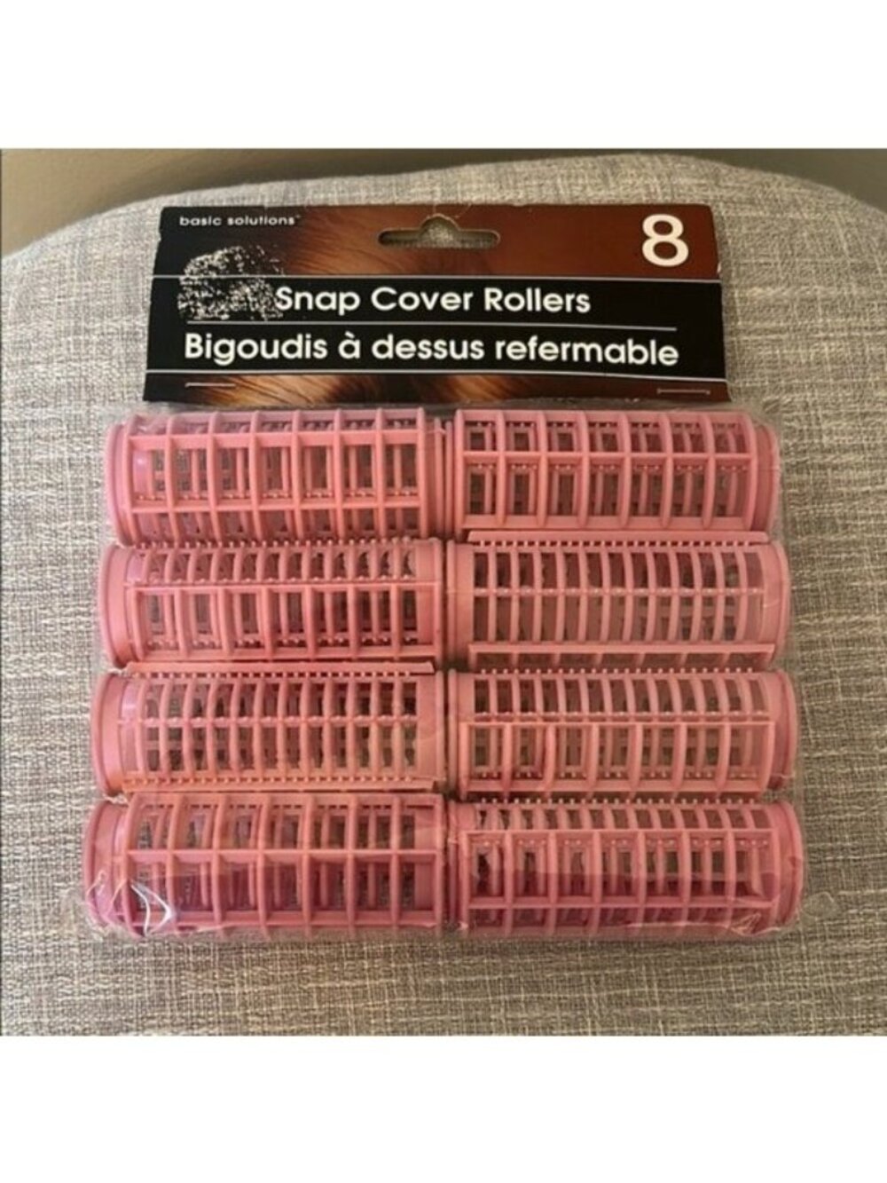 Pink Snap Cover Rollers